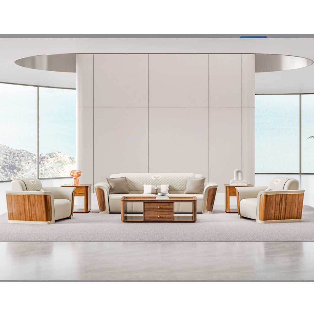High end commercial office reception Sofa European Modern design Sectional Office Sofa Leather sofa set luxury