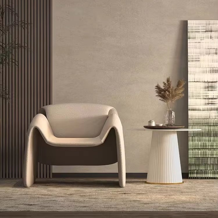 Single sofa chair Netflix designer single chair high-end small sofa Italian minimalist living room leisure chair