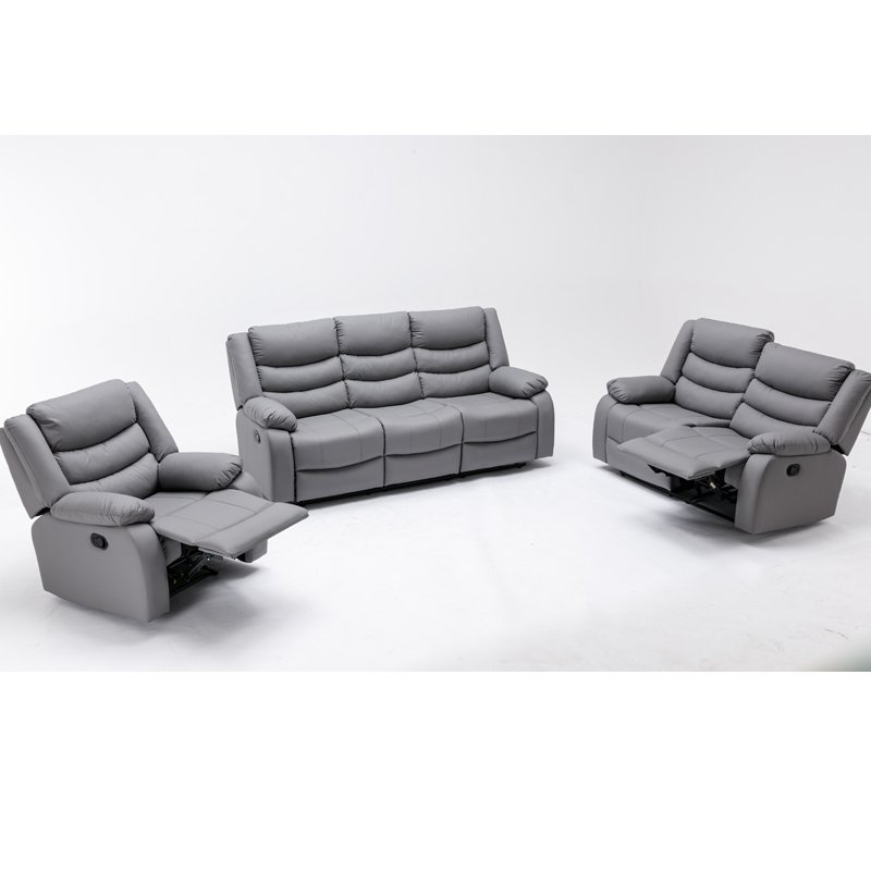 Leisure Recliner Chair Leather Massage Living Room Sofa Theater Recliners 3+2+1 Set