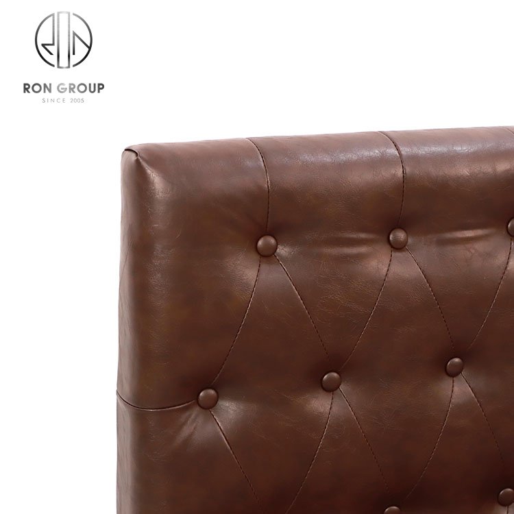 Luxury italian designs restaurant sectionals sofas PU leather bar booth sofa