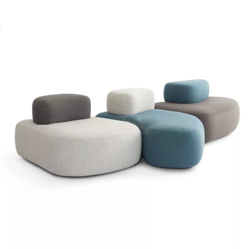 Office Furniture Modern Innovative Leisure Modular Office Sofa Combination Sectional Sofa Set Fabric European Style