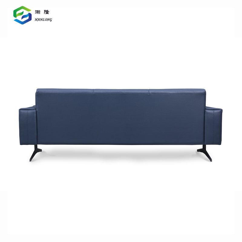Modern Couch Living Room Sofas Blue Office Sofa Leather Reception Sofa