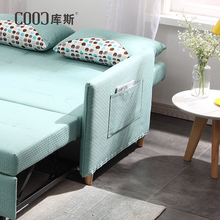 Modern Fabric Fold Up And Down Sofa Cum Bed With Storage Sleeper Sofa Bed
