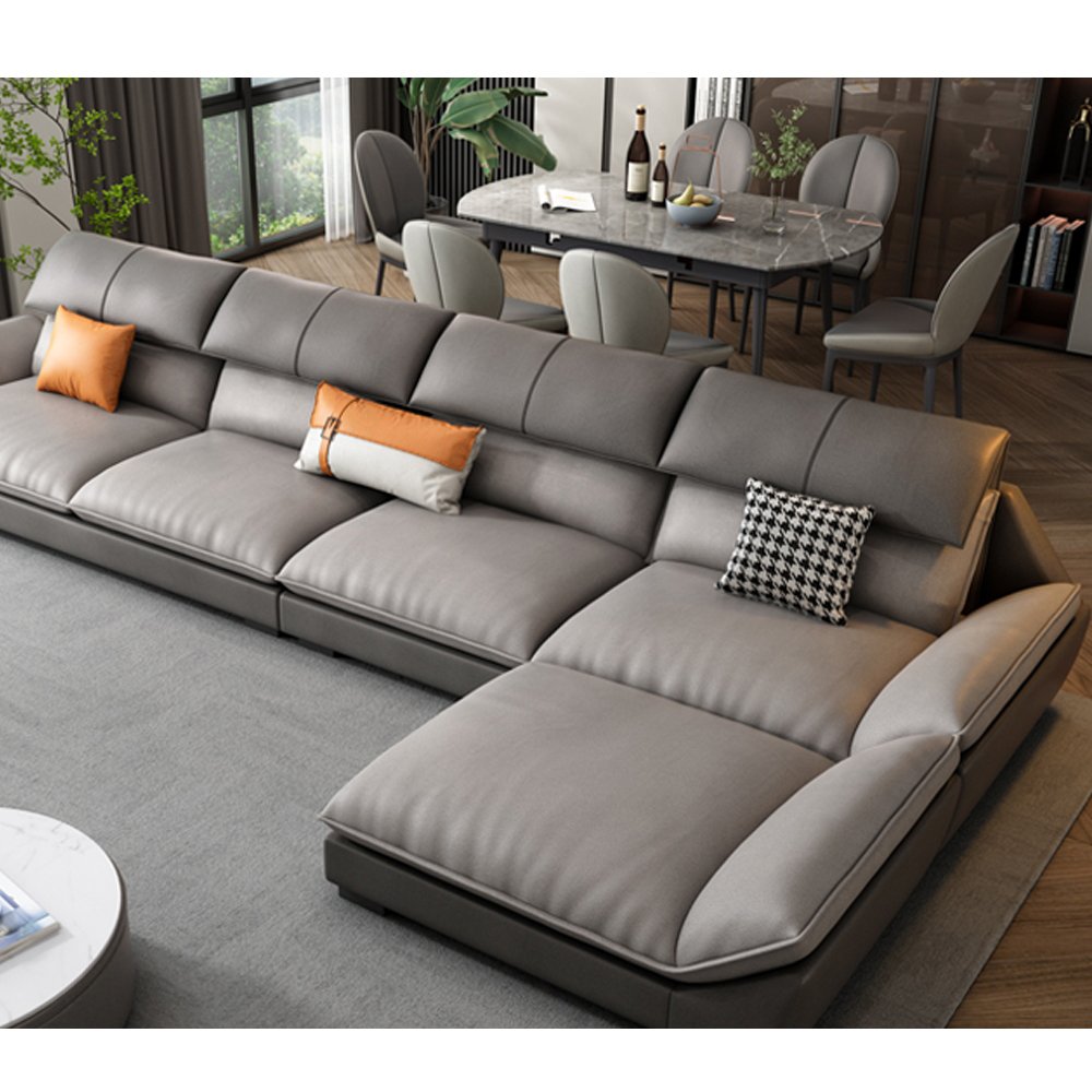 Modern design luxury living room villa hotel sofa furniture leather sofa set couch sofa