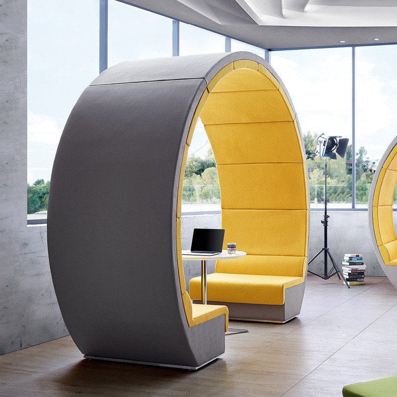 office sofa reception pod office phone booth small meeting function sofa chair circle modular sofa modern