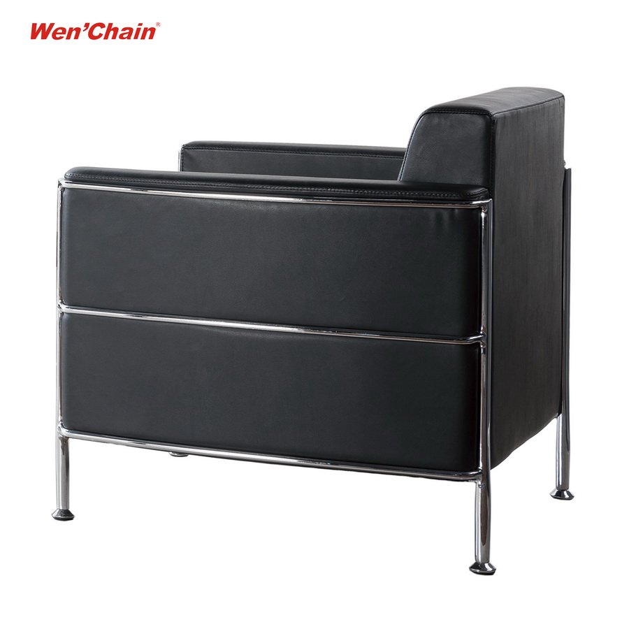 Best Seller Black PU Leather Reception Waiting Area Couch Office Sofas Sets