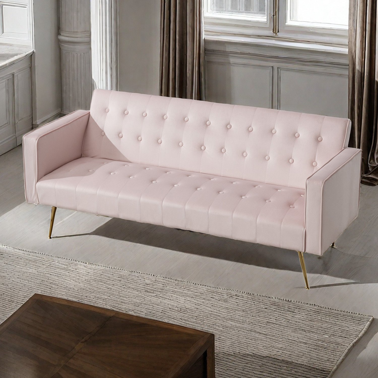 USA Warehouse Low Price Sleeper Sofa Upholstered Bedroom Furniture Sofa Bed for living room