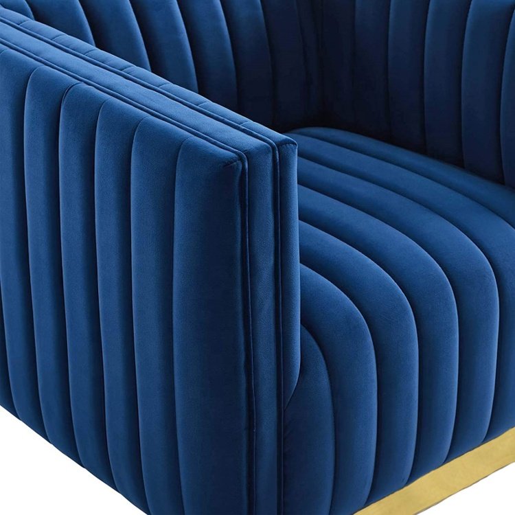 Sofas Metal Leg Fabric Luxury Modern Home Living Room Velvet Bedroom Furniture Nordic Furniture Turkey Bedroom Set Furniture