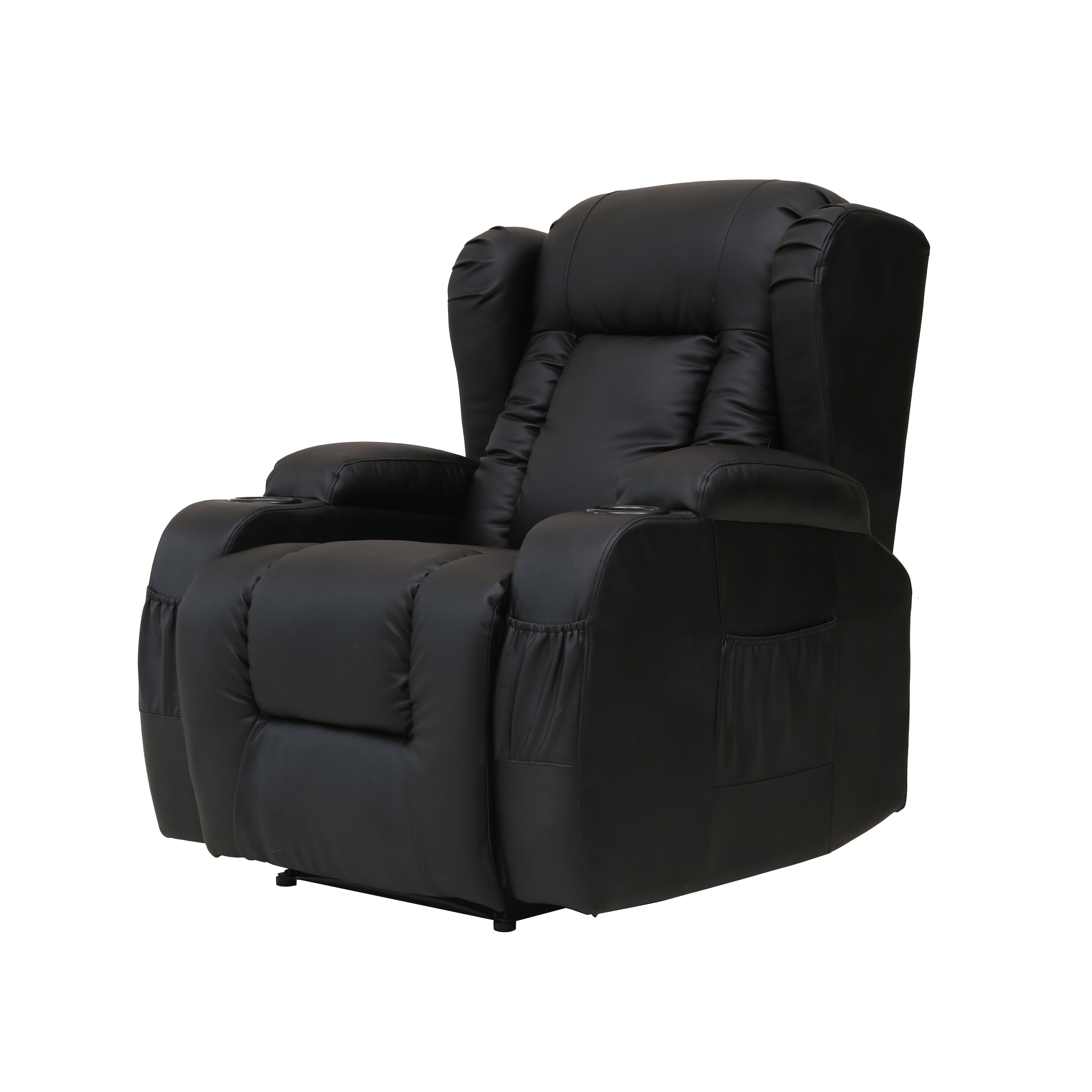 MEIMIN Massage Lazy Boy Living Room Chair Leather Electric Recliner Chair Sofa With Cup Hold For The Elderly