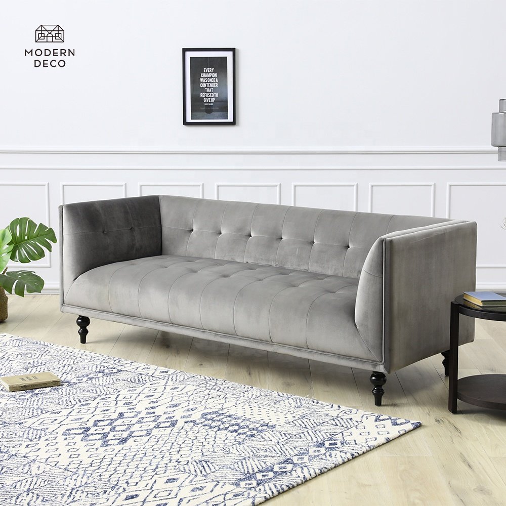living room chesterfield sofa luxury velvet living room sofa set furniture