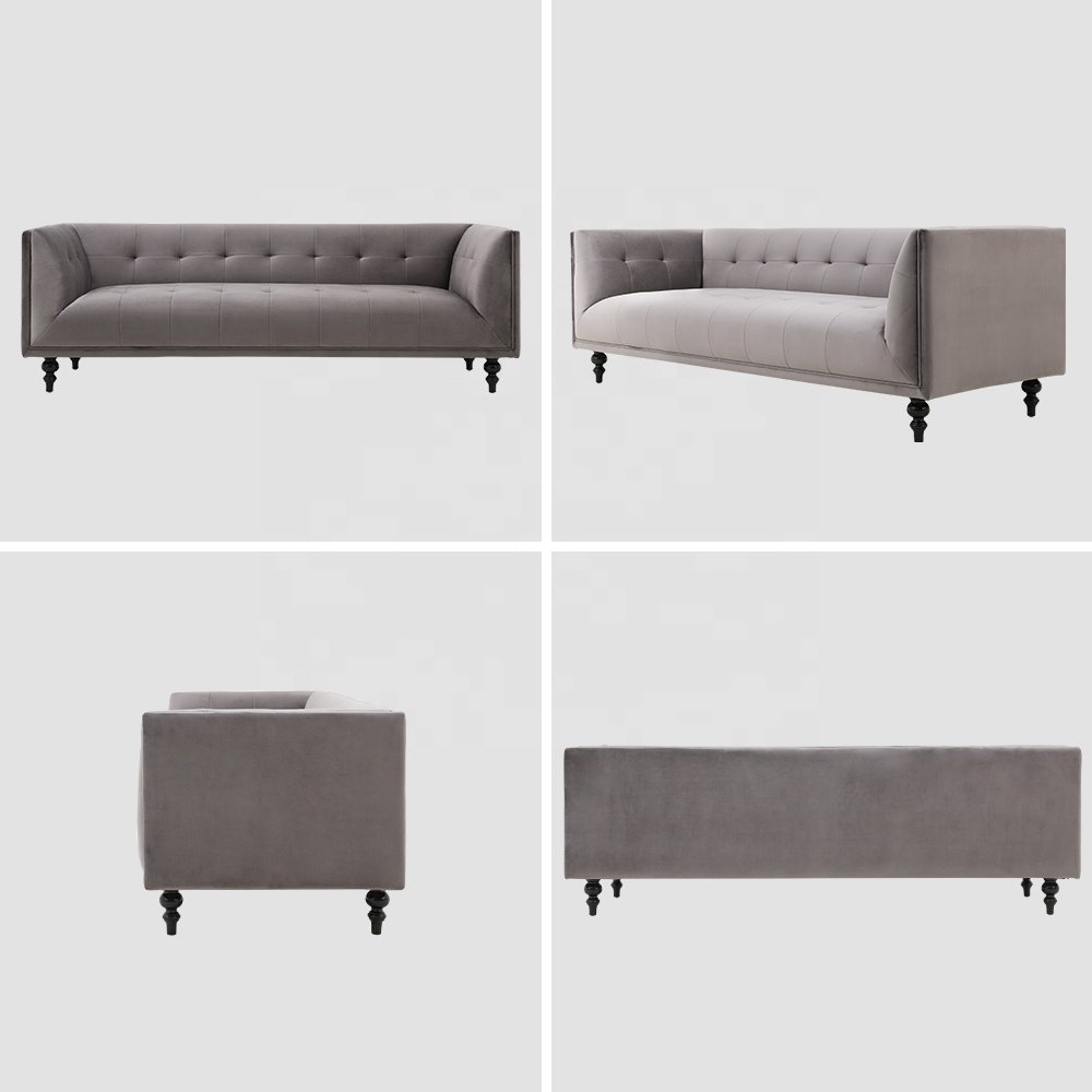 living room chesterfield sofa luxury velvet living room sofa set furniture