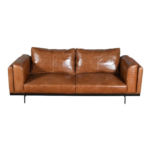 Modern business sofa to meet guests and receive Nordic leisure leather office sofa combination