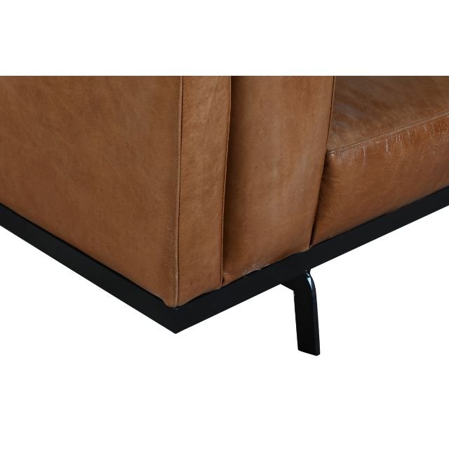 Modern business sofa to meet guests and receive Nordic leisure leather office sofa combination