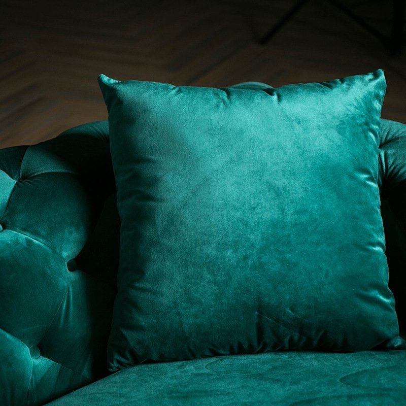 Italian Living Room Modern Design Chesterfield Sofa Tufted Green Velvet sofa
