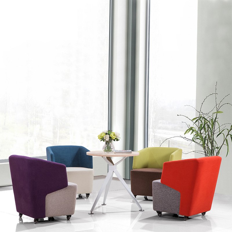 Hot sales office sofa chair negotiation reception area modern simple creative business waiting leisure sofa chair