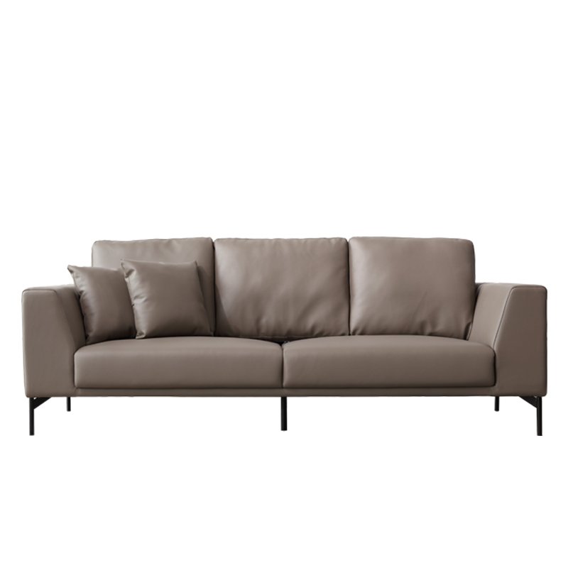 Modern high-quality Living Room sofa leather business office Reception sofa Single and triple sofa