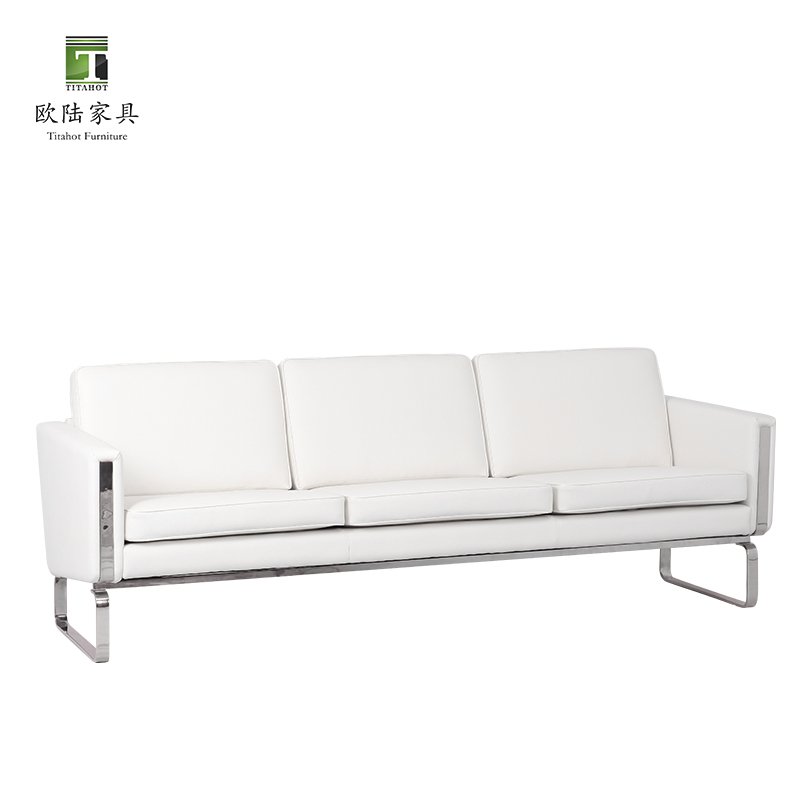 TITAHOT Italian Designer Living Room Business Office Negotiation Leather Sectional Sofa OEM Service Manufacturer Ready To Ship