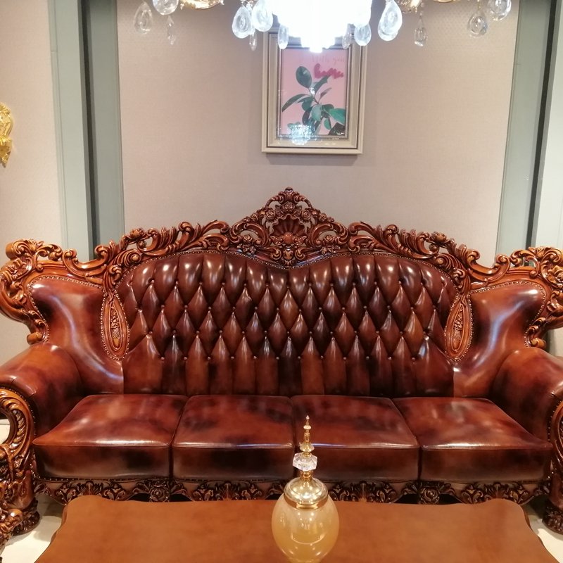 Hot selling classical living room sofa set furniture Royal luxury king chair sofa sets with high quality