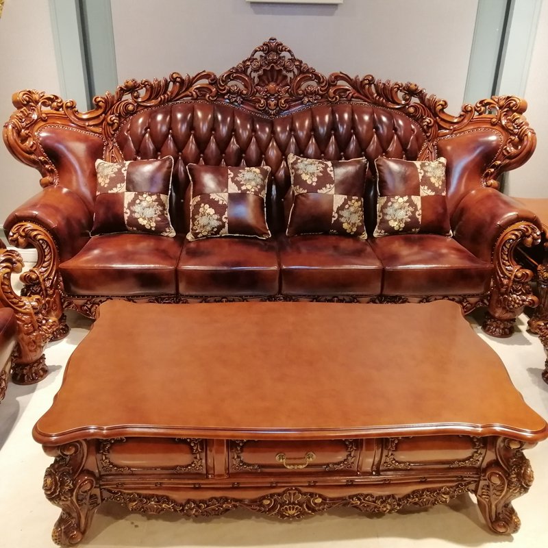Hot selling classical living room sofa set furniture Royal luxury king chair sofa sets with high quality