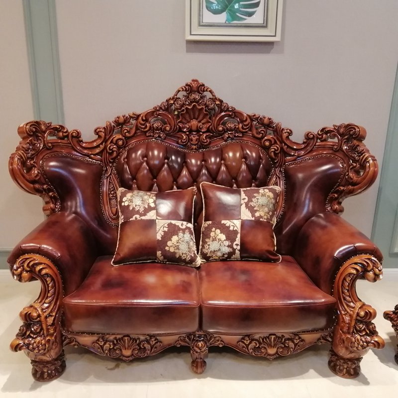 Hot selling classical living room sofa set furniture Royal luxury king chair sofa sets with high quality