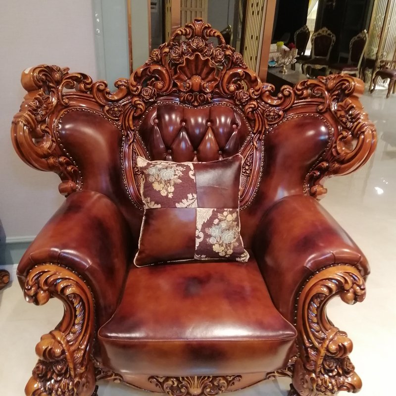 Hot selling classical living room sofa set furniture Royal luxury king chair sofa sets with high quality