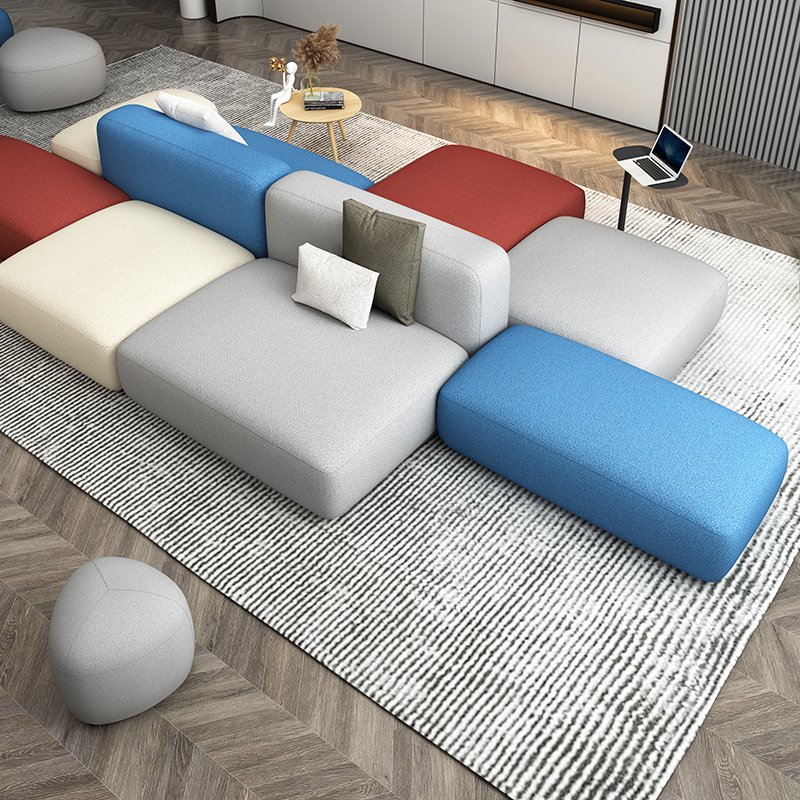 Modern Office Sofa Set Furniture Fabric Corner Modular Couches Sectional Sofa For Living Room