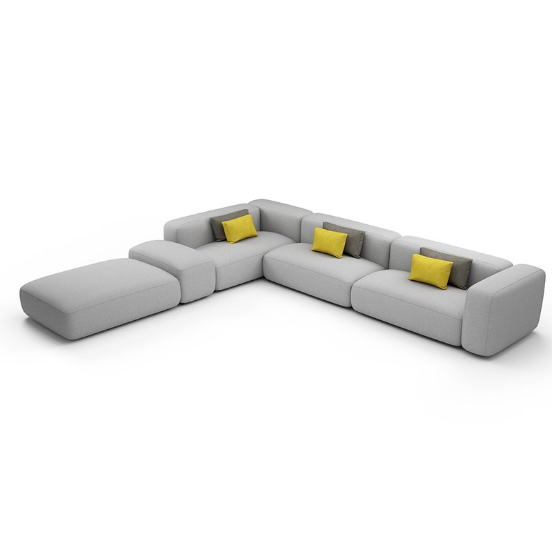 Modern Office Sofa Set Furniture Fabric Corner Modular Couches Sectional Sofa For Living Room