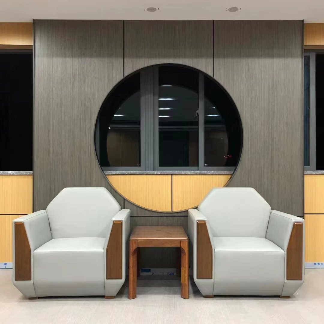 Luxury Modular Office Sofas Modern Design Style Living Room Hotel Cheap Price Reception Fabric Office Visitor Sofa Set