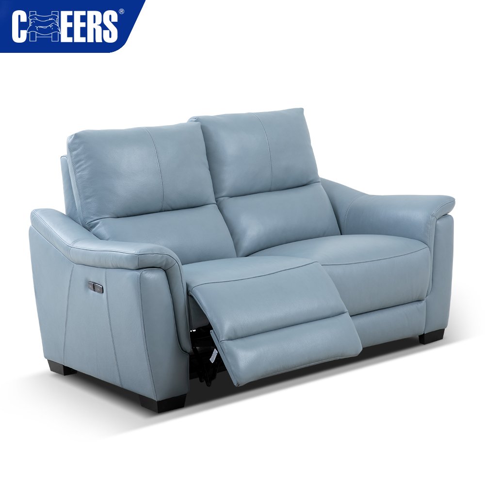 MANWAH CHEERS Luxury Living Room Recliner Leather 321 Sofa Reclining Sectional with Chaise for Living Room