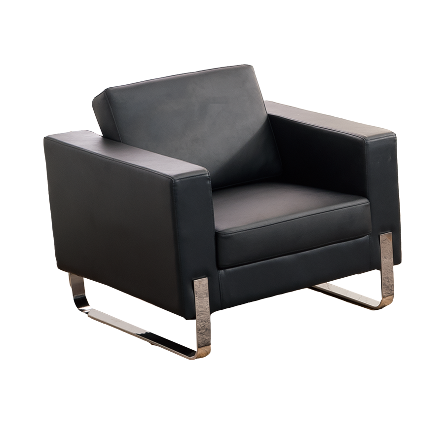 SL-S02 Modular Sectional Office Sofa Set High-Density Reclining Synthetic Leather Couch with Comfortable Rebound Sponge