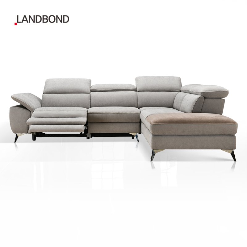 Fabric Sectional European Design Sofa l shape Furniture Living Room Modern Style Recliner Couch with storage Sofa Set