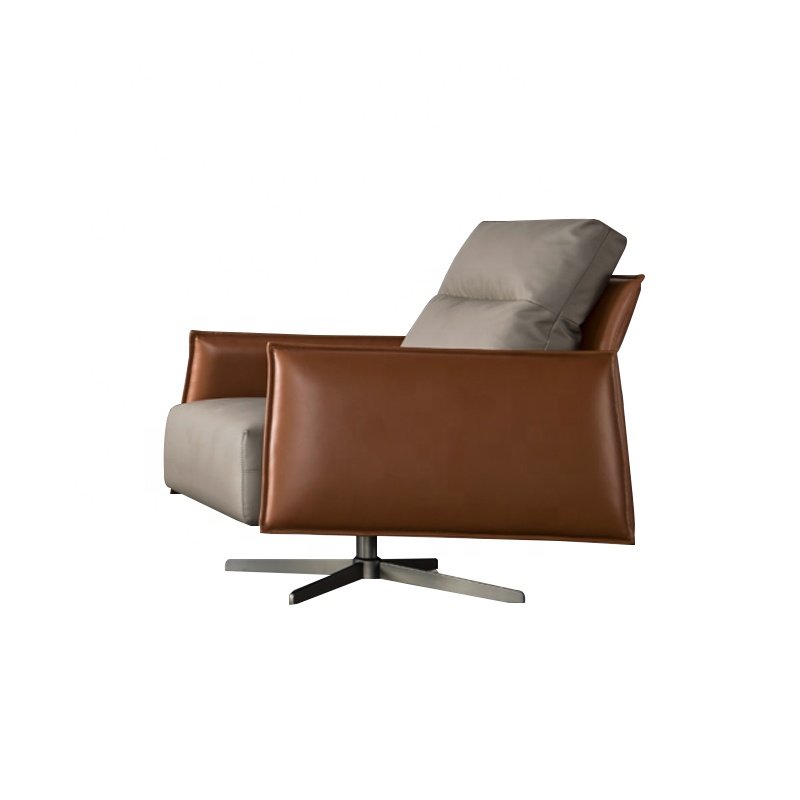 European Style Modern Modular Leather Leisure Office Sofa Furniture 3 Seater 1 Seater