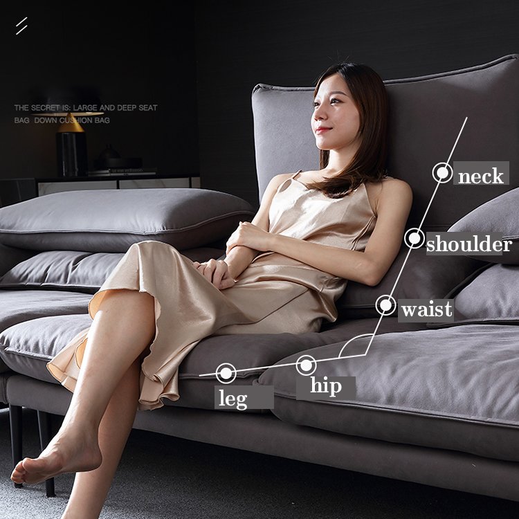Italian design Waterproof fabric high quality Leathery sofa set furniture living room office sofa 4 seater sofa modern