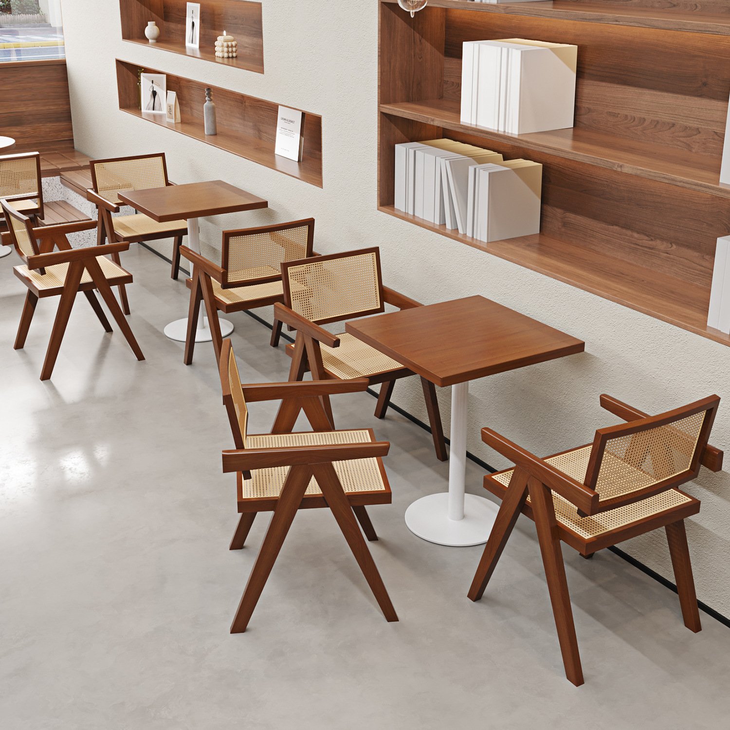 Bubble tea dessert shop table chair canteen snack bar sofa stool western food cafe hamburger shop chair