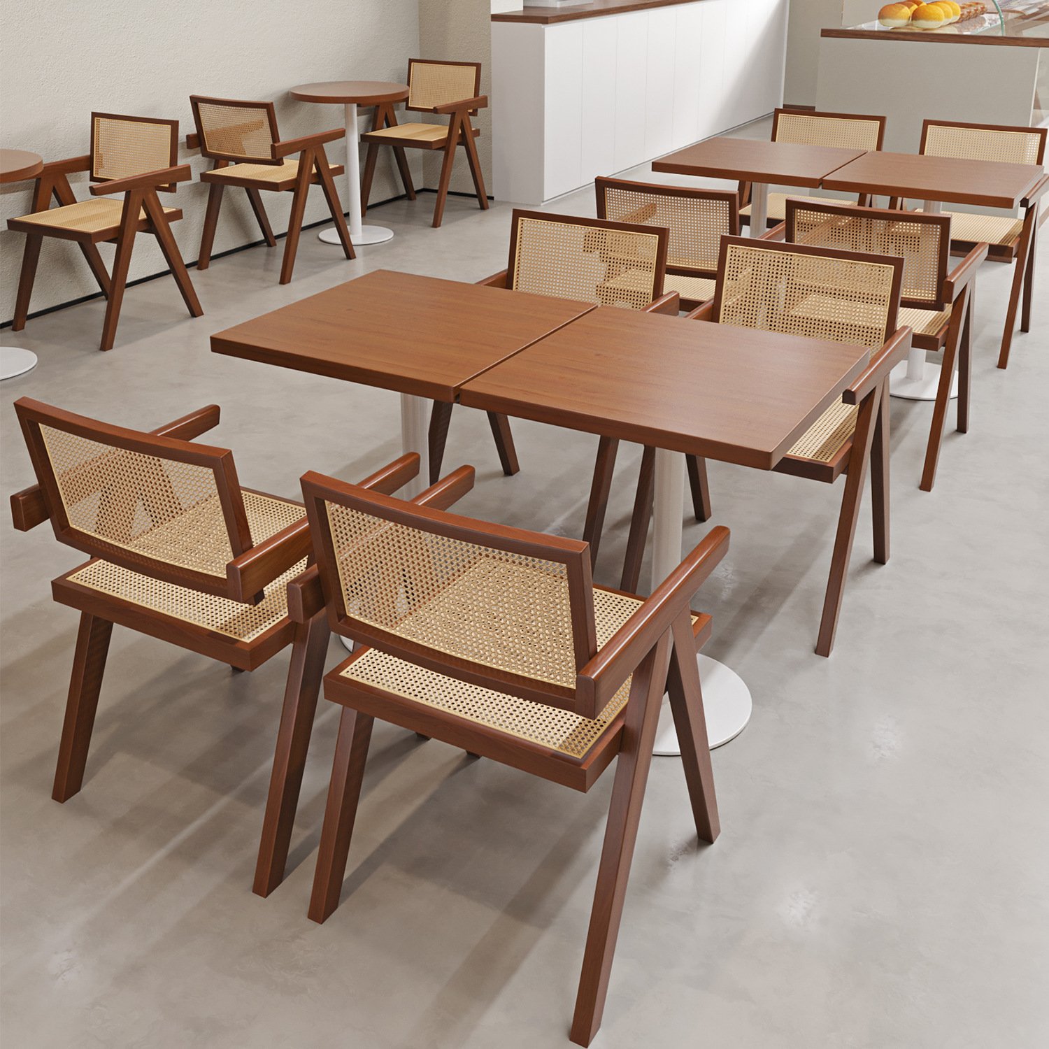 Bubble tea dessert shop table chair canteen snack bar sofa stool western food cafe hamburger shop chair