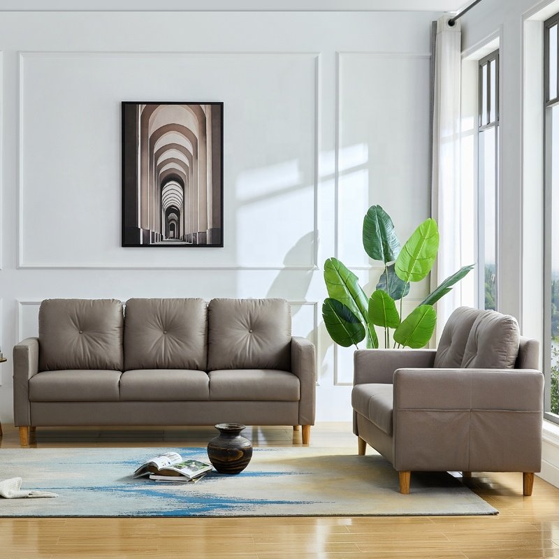 Modern style Sectional Sofa Apartment Office Sofa Living Room bedroom Combination 1 2 3 seater sofa