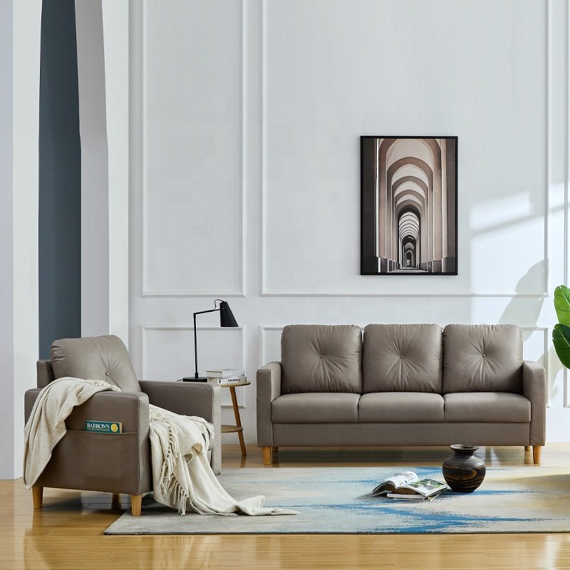 Modern style Sectional Sofa Apartment Office Sofa Living Room bedroom Combination 1 2 3 seater sofa