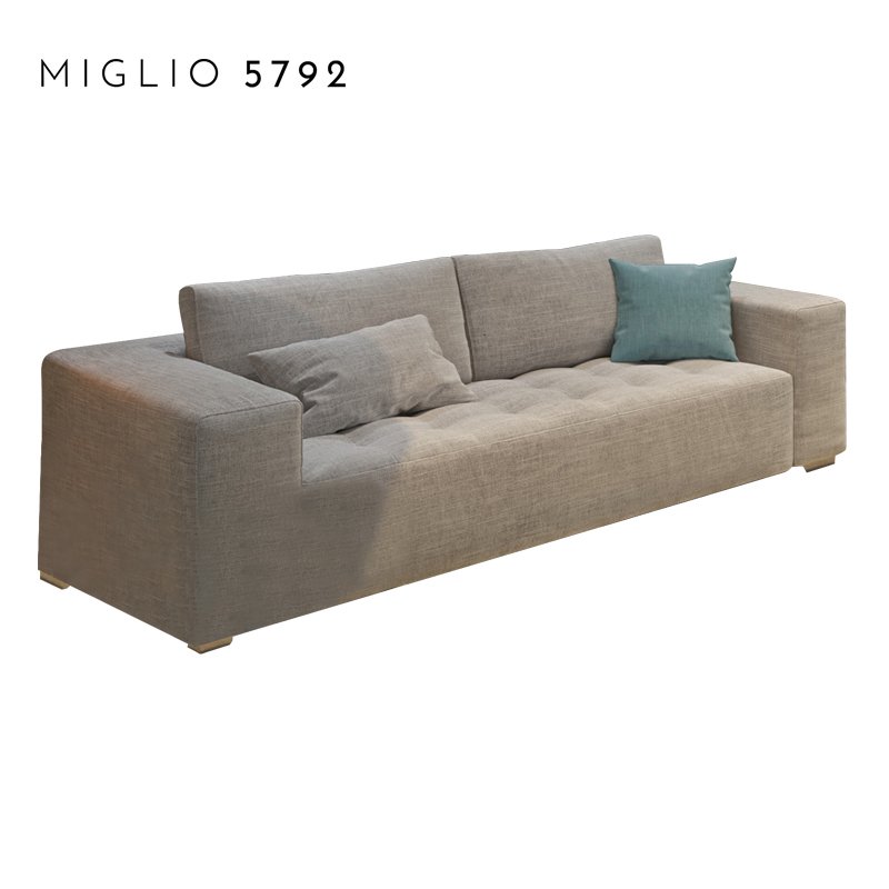 Nordic Low Back Soft Single Module Sofa Chairs One Seater Live Room Chairs Fabric Modern Wooden Sofa Set Designs Sectional Sofa