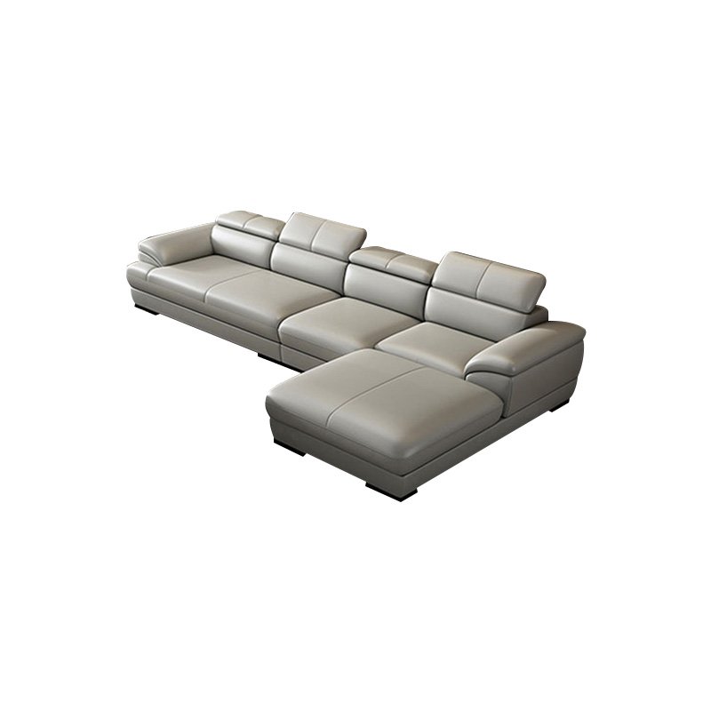 2024 new model sofa High-end Living Room Furniture artificial leather retro black 1-3 seat genuine leather sofa