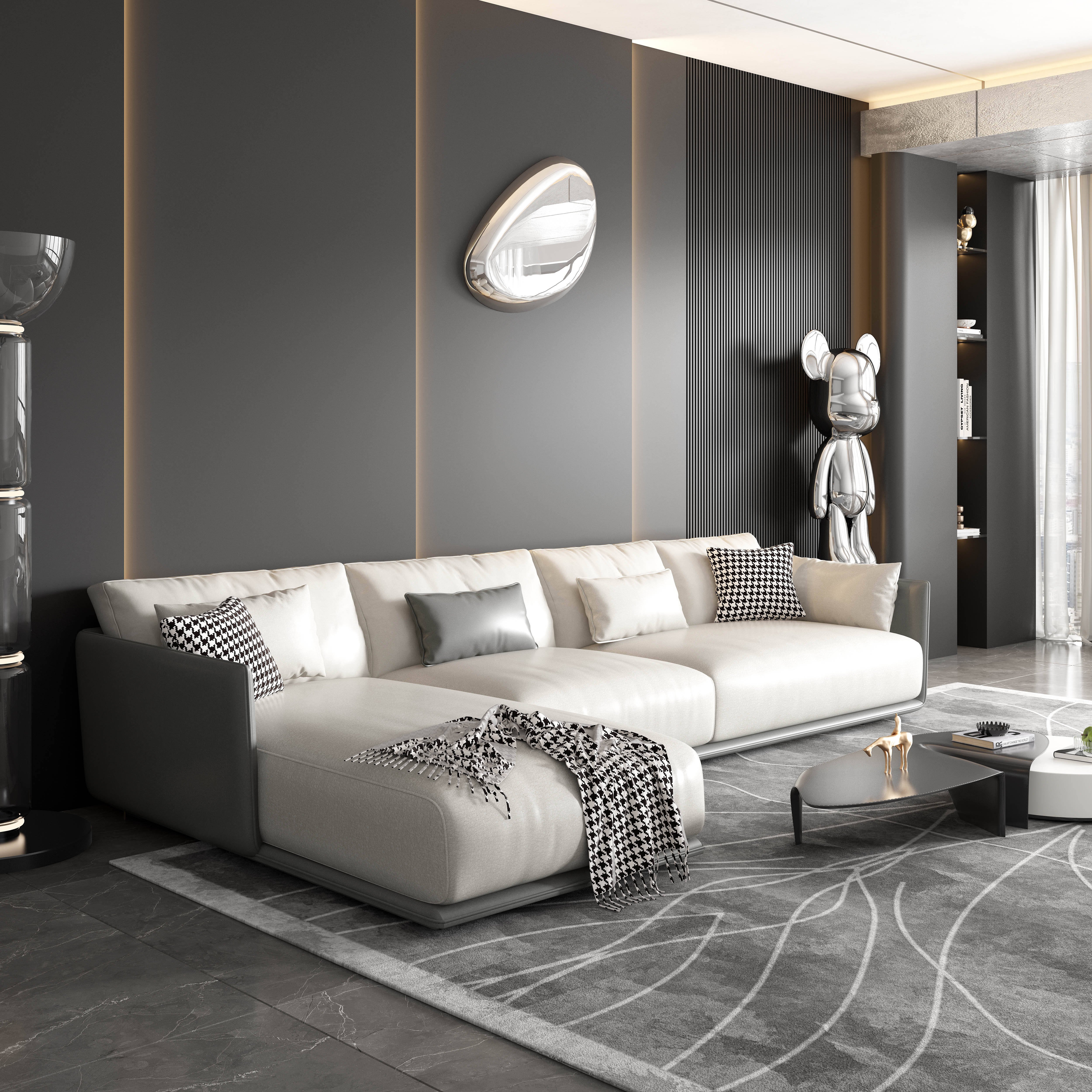 Factory direct sales Modern style leather sofa set luxury living room sofas Office sofa