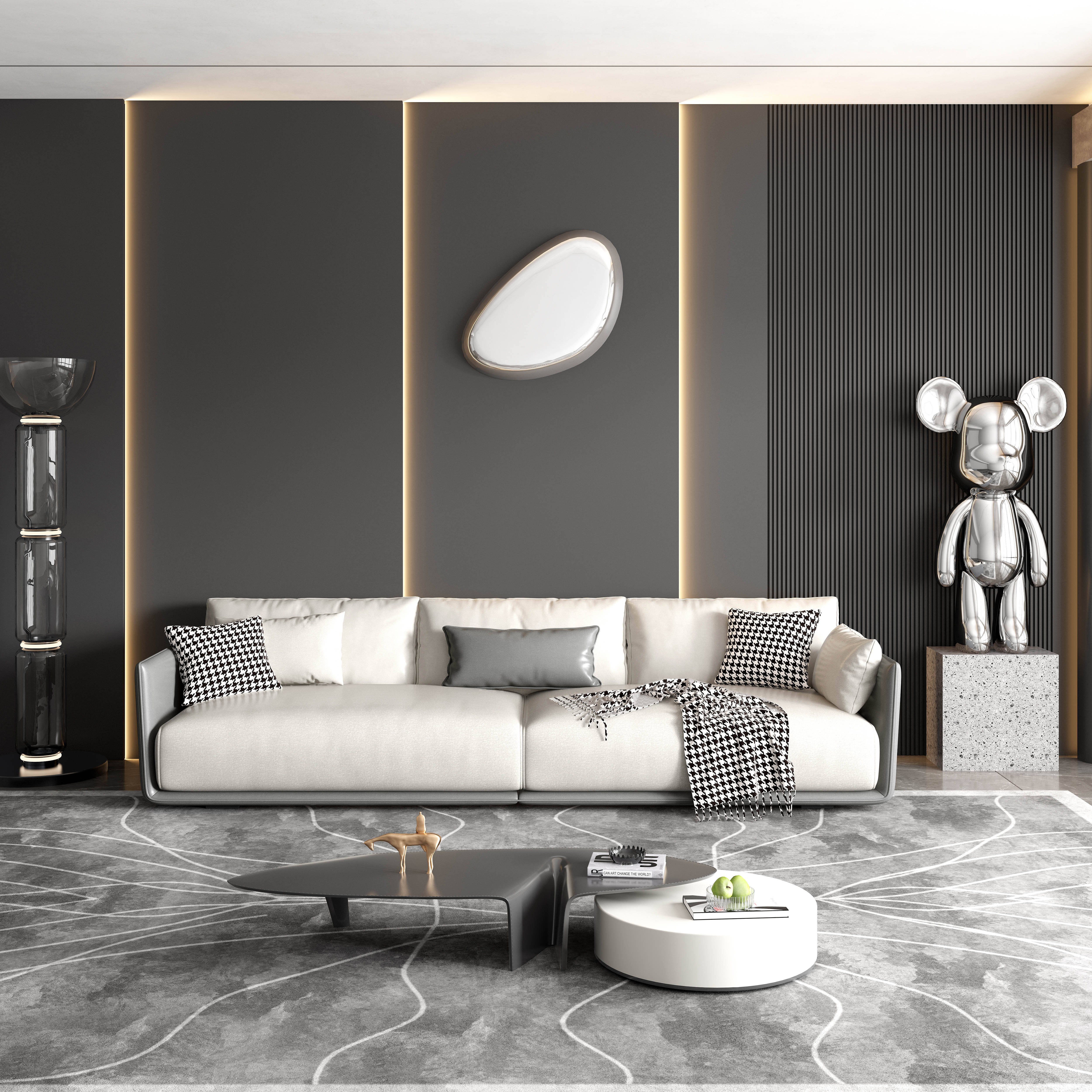 Factory direct sales Modern style leather sofa set luxury living room sofas Office sofa