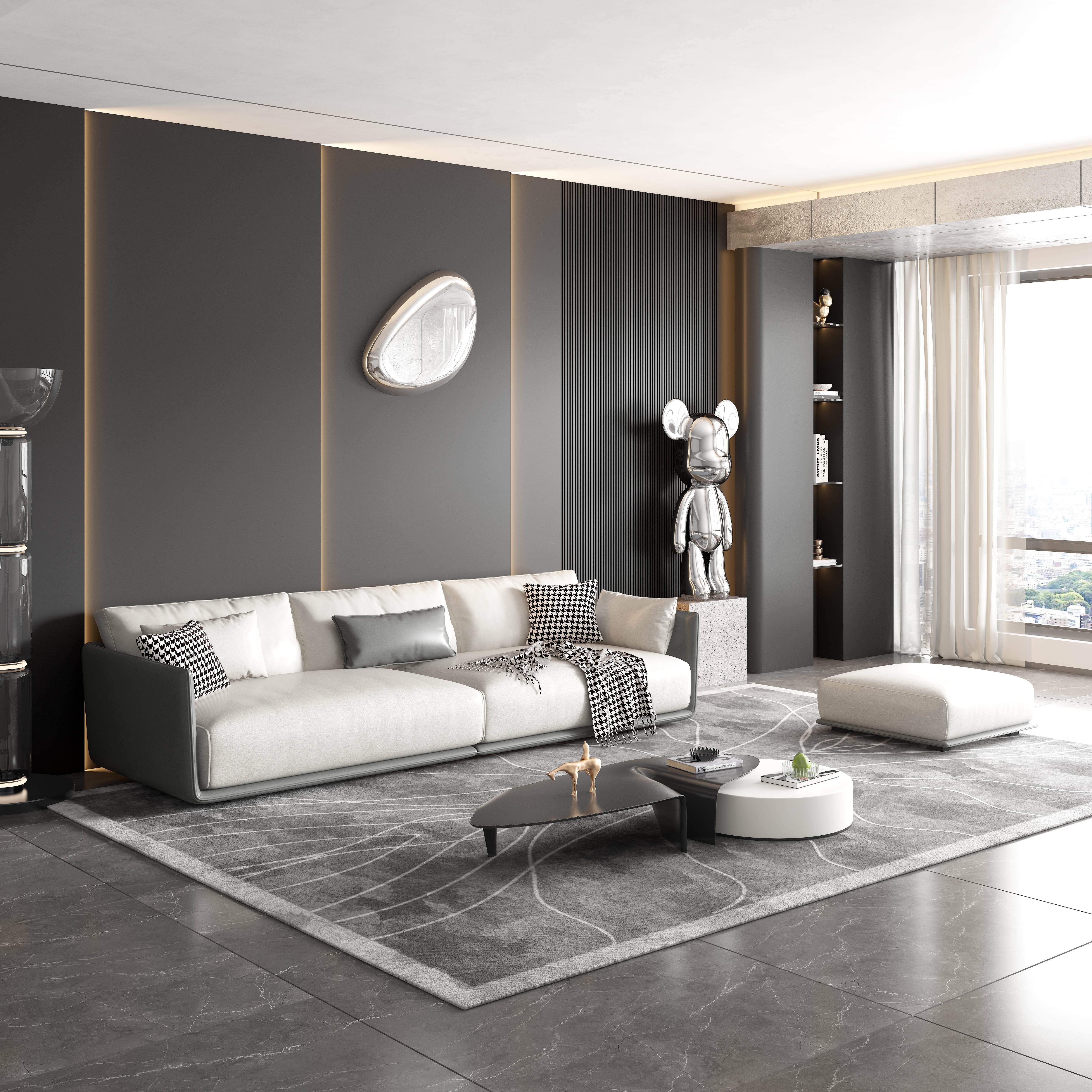 Factory direct sales Modern style leather sofa set luxury living room sofas Office sofa