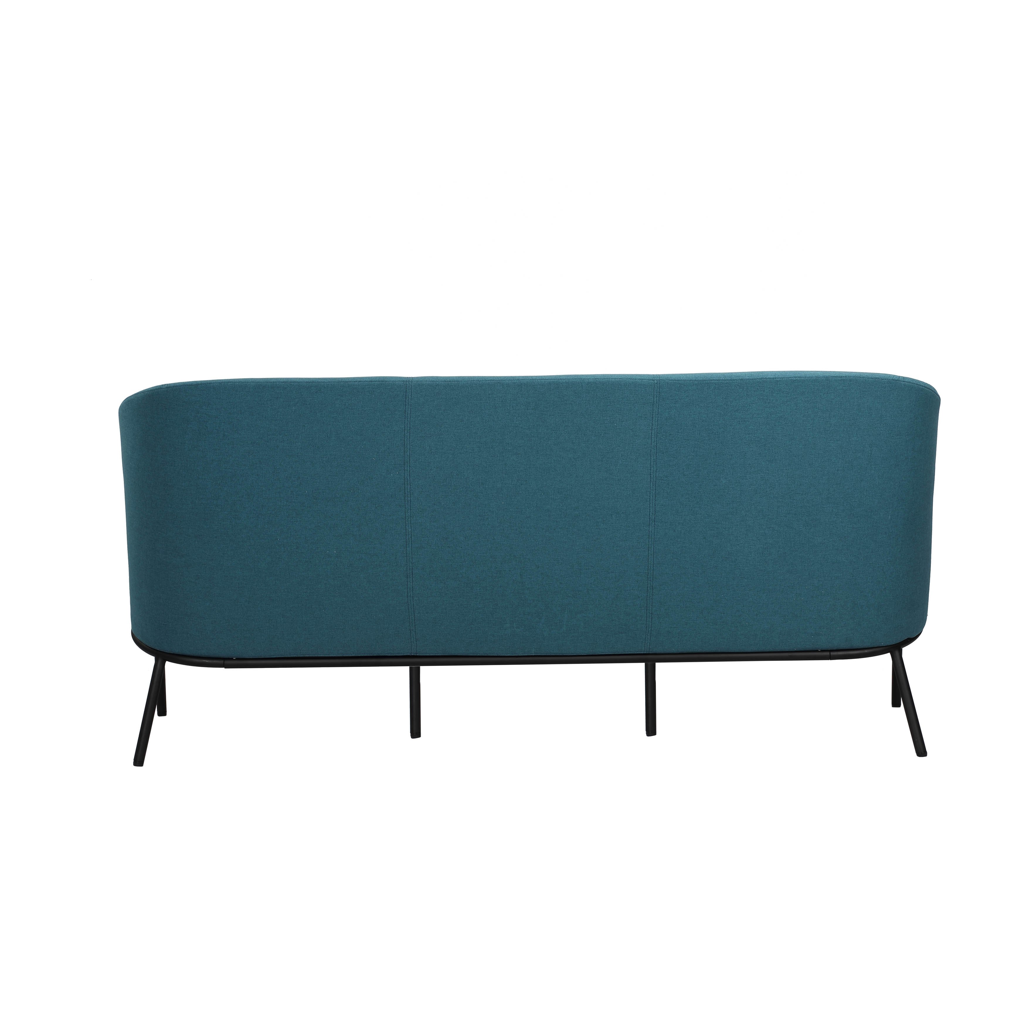 Contemporary 3-Seater Fabric Sofa Modern Design for Living Hotel Hall Apartment Mall with Foam