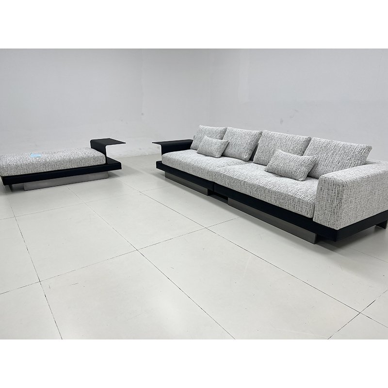 New Popular Living Room Minimalist Modern Sofa Furniture Italian Minimalist Fabric Sofa