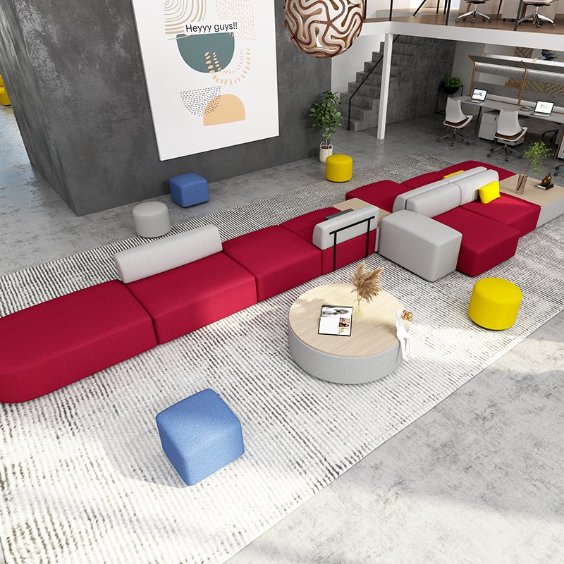 Modular Furniture Office Sofa Seating Office Sofa Modern Reception Waiting Sofas