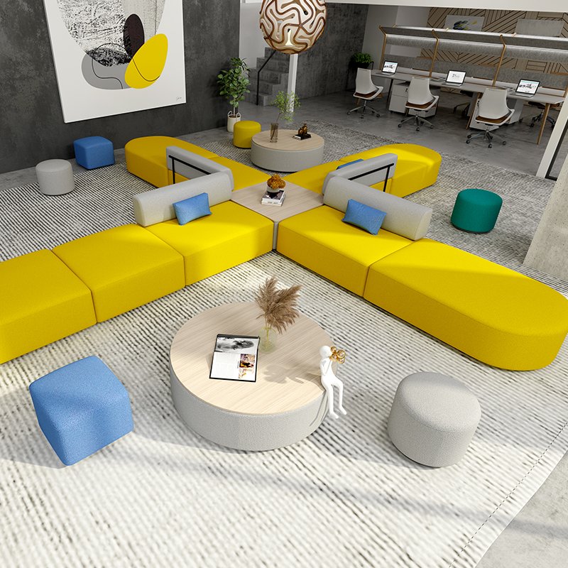 Modular Furniture Office Sofa Seating Office Sofa Modern Reception Waiting Sofas