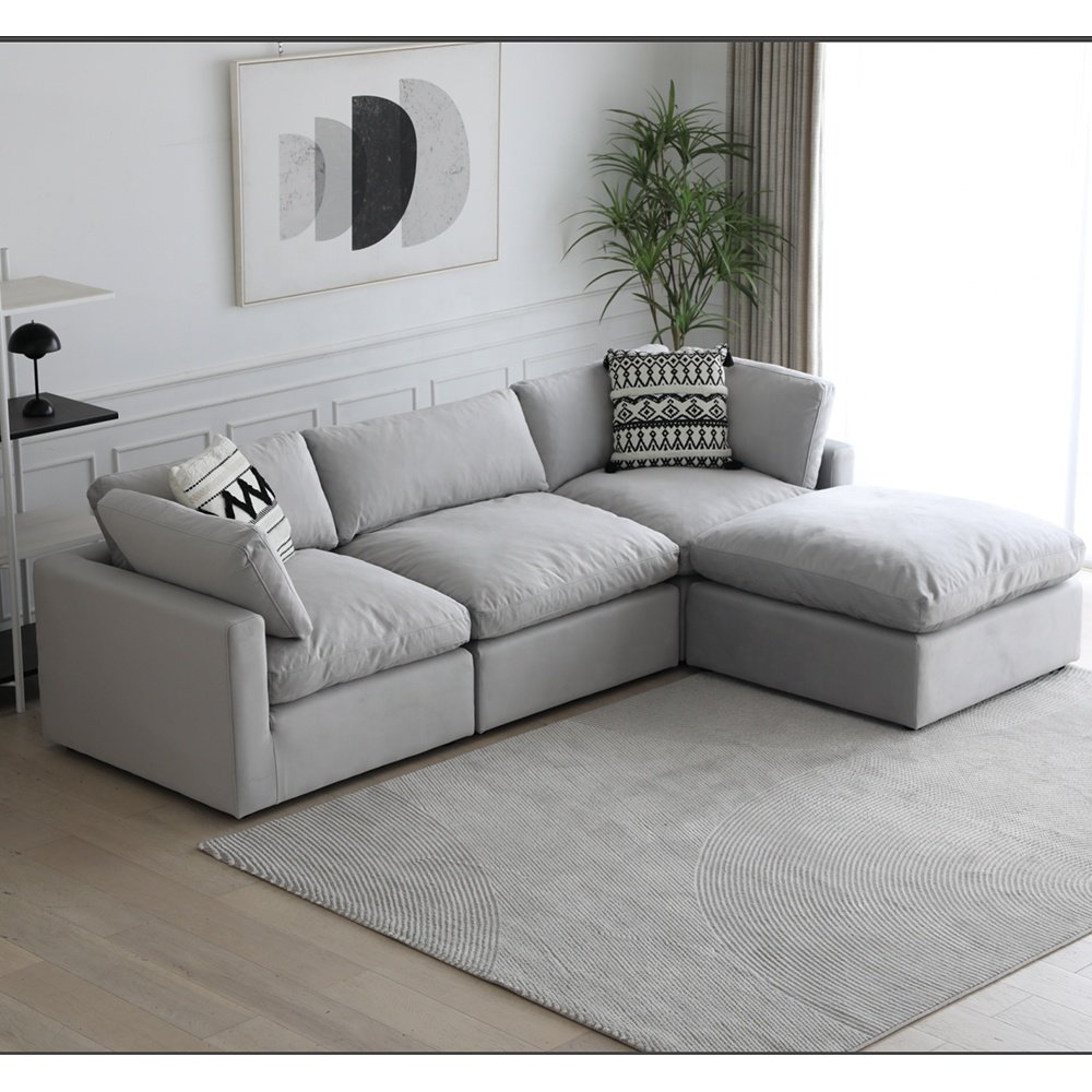 modular sectional couch sofa 3 seater white grey gray navy blue customise producer factory made to order
