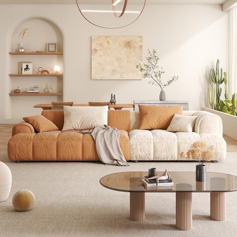 modular sofa set minimalist couches office sofas living room for modern indoor with gold l shape home feather down feather