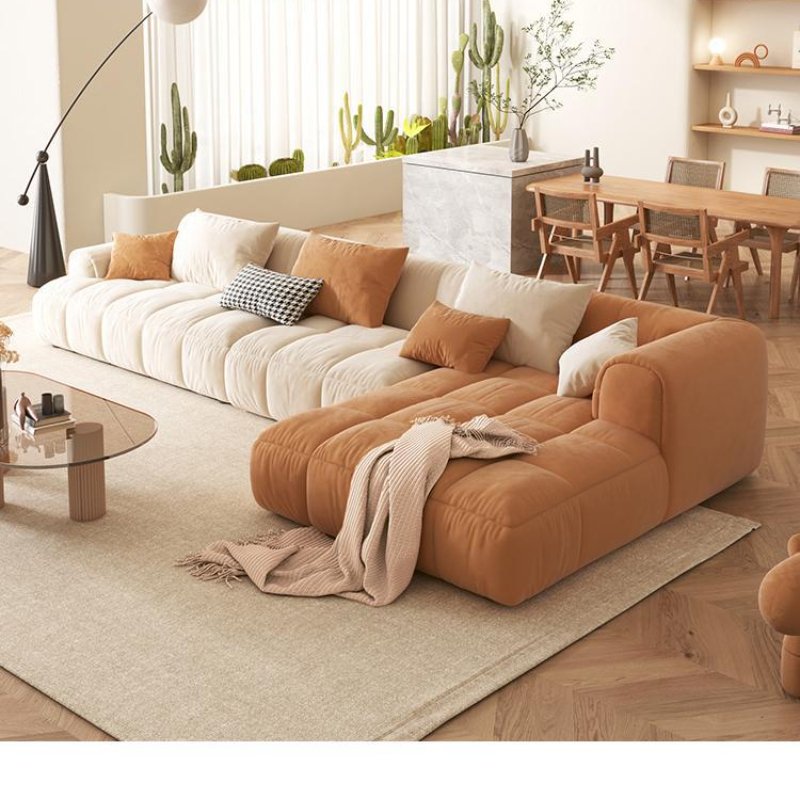 modular sofa set minimalist couches office sofas living room for modern indoor with gold l shape home feather down feather