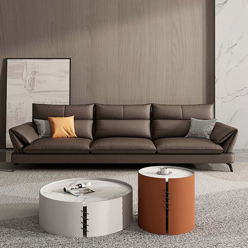 Luxury Modern Office Sofa Set with Exquisite Leather Noble Design for Lobby Reception for Living Room or Hotel Use